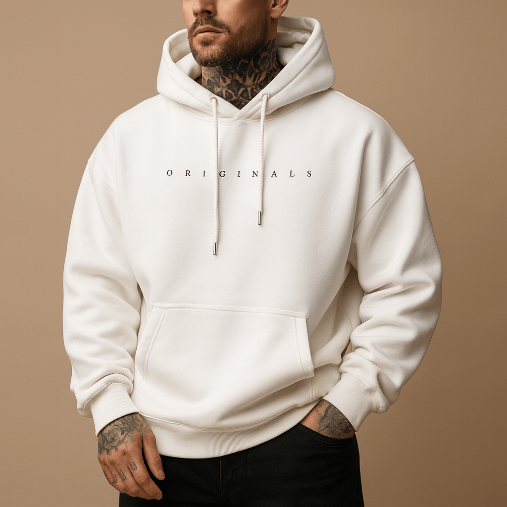 Sweatshirt Homme À Capuche Coupe Confortable Pour un Usage Quotidien