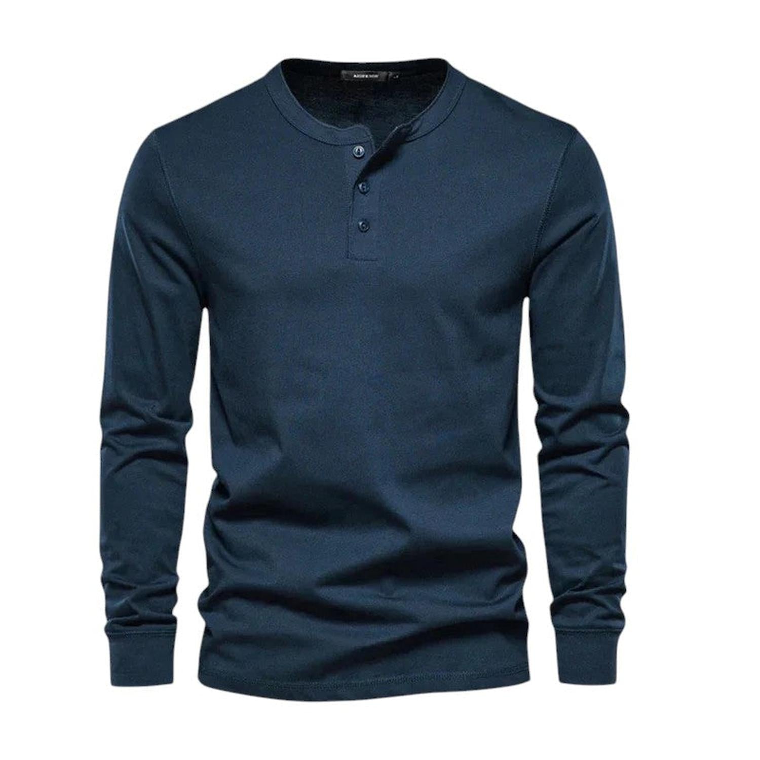 T-Shirt Homme Manches Longues Sans Col