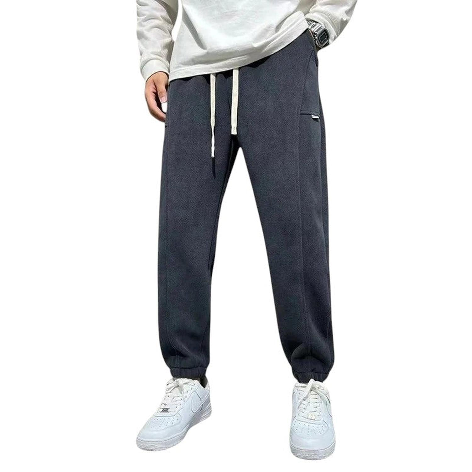 Pantaloni Uomo Velluto a Coste Casual Vestibilità Comoda Comfort Outdoor