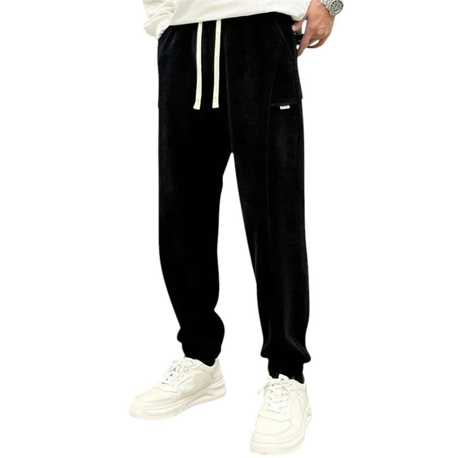 Pantalon Homme Velours Côtelé Décontracté Confort Extérieur