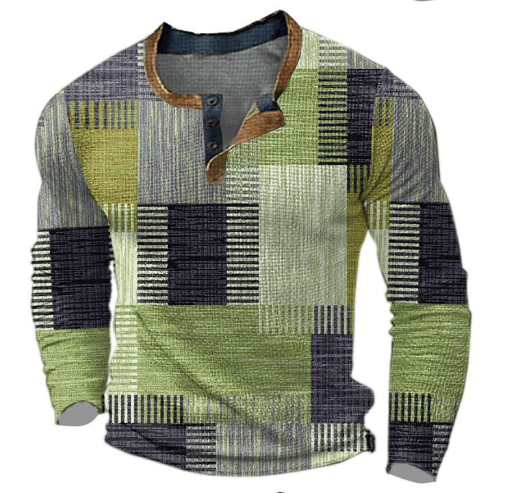 Maglione lavorato a maglia waffle uomo, pullover caldo e alla moda