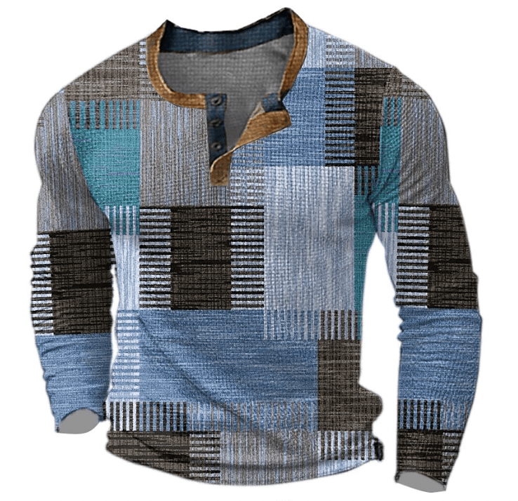 Maglione lavorato a maglia waffle uomo, pullover caldo e alla moda