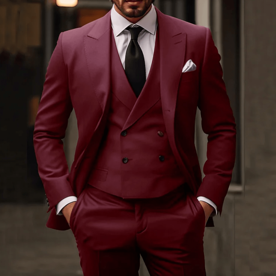 Abito da Sposa Uomo Classico Tre Pezzi Design Formale