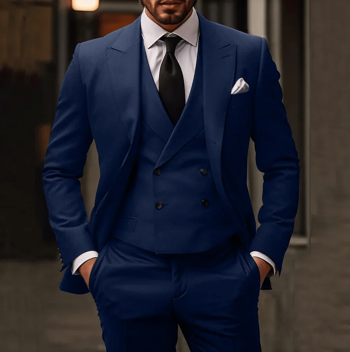 Abito da Sposa Uomo Classico Tre Pezzi Design Formale