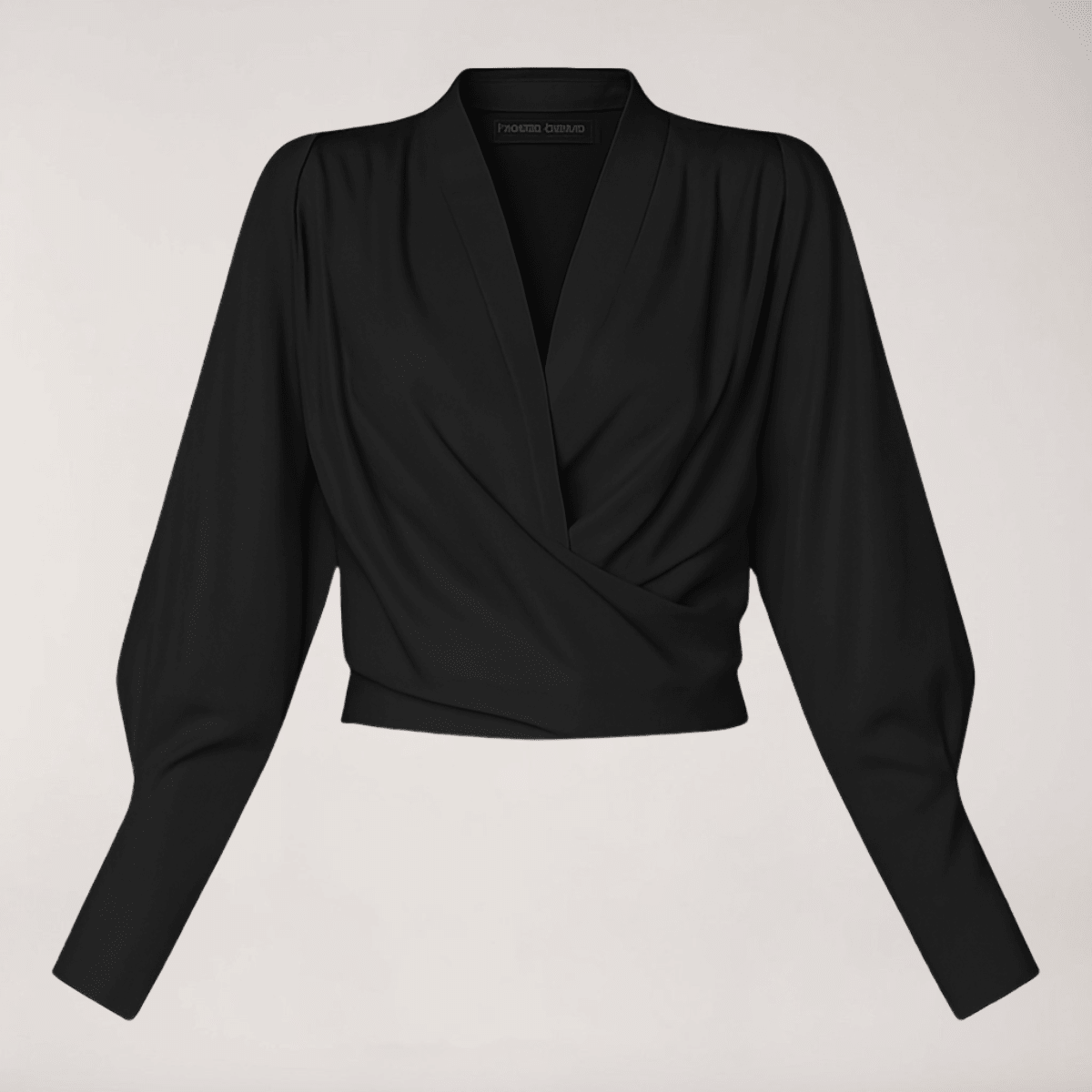 Blusa da donna — Scollo a V, vestibilità regolare, vita strutturata