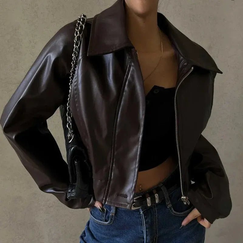 Veste femme — Coupe oversize, fermeture éclair, style décontracté