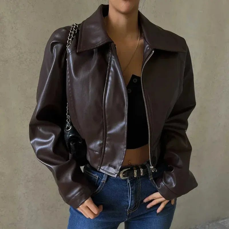 Veste femme — Coupe oversize, fermeture éclair, style décontracté