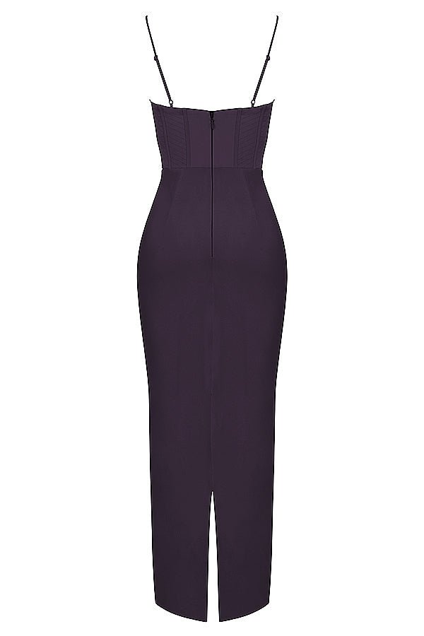 Vestido mini para mujer — ajustado con cierre trasero de lazo plisado