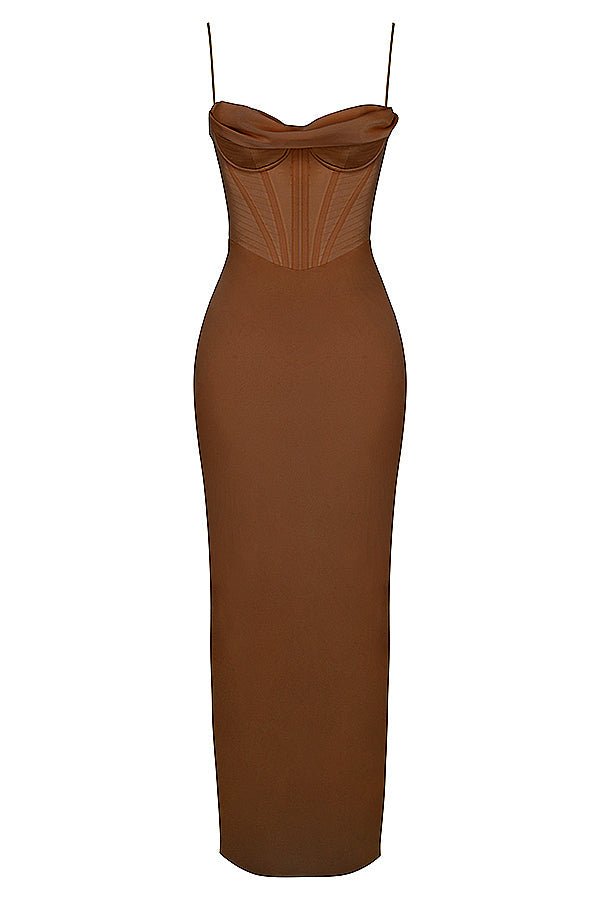 Vestido mini para mujer — ajustado con cierre trasero de lazo plisado