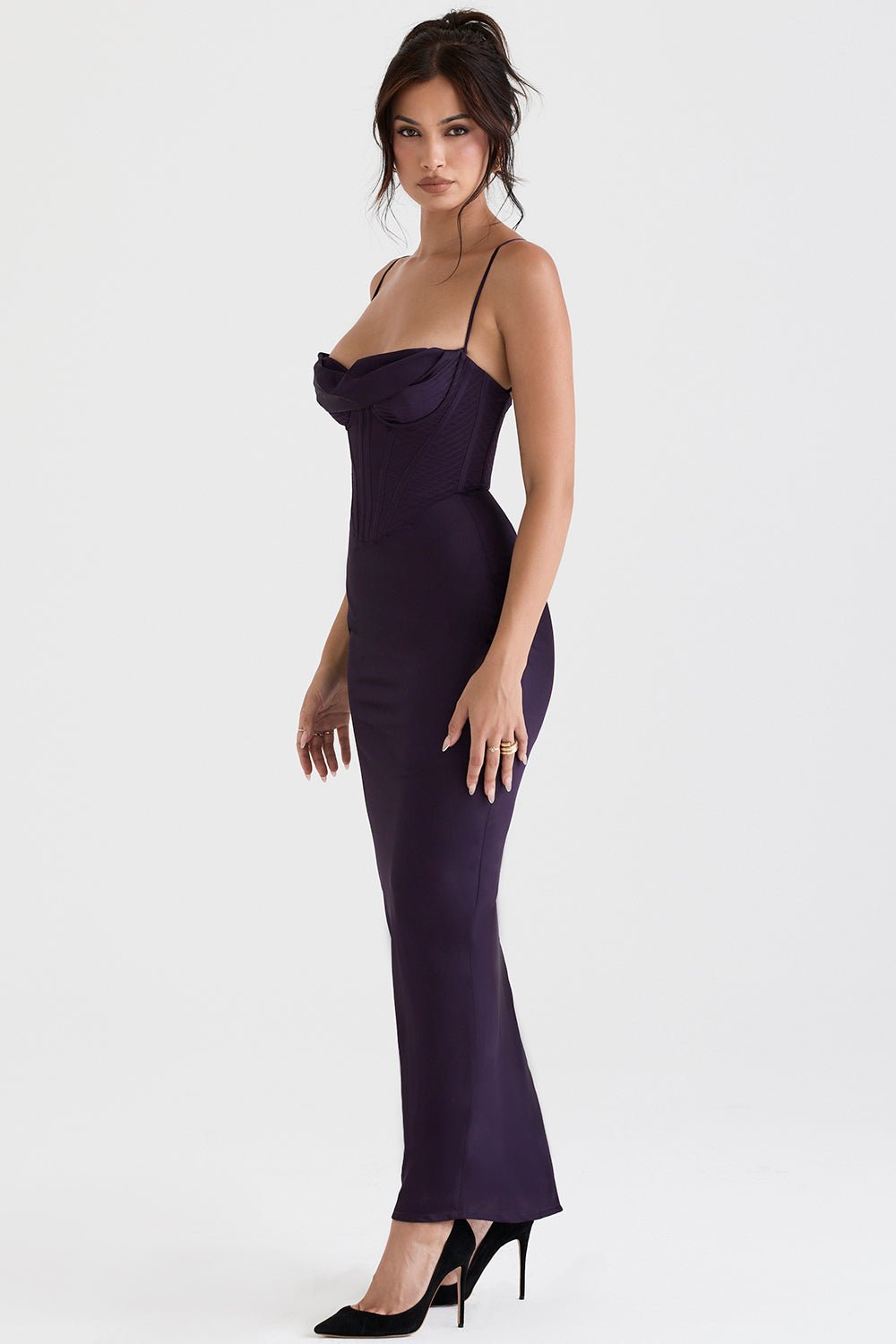 Vestido mini para mujer — ajustado con cierre trasero de lazo plisado