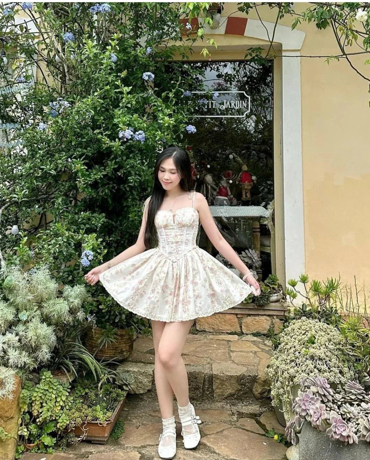 Robe mini femme — couture dentelle ceinture corset corsage