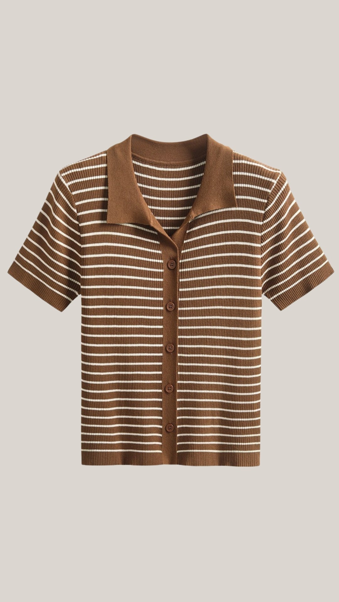 Damen-Poloshirt — Knopfleiste vorne mit Kragendesign  