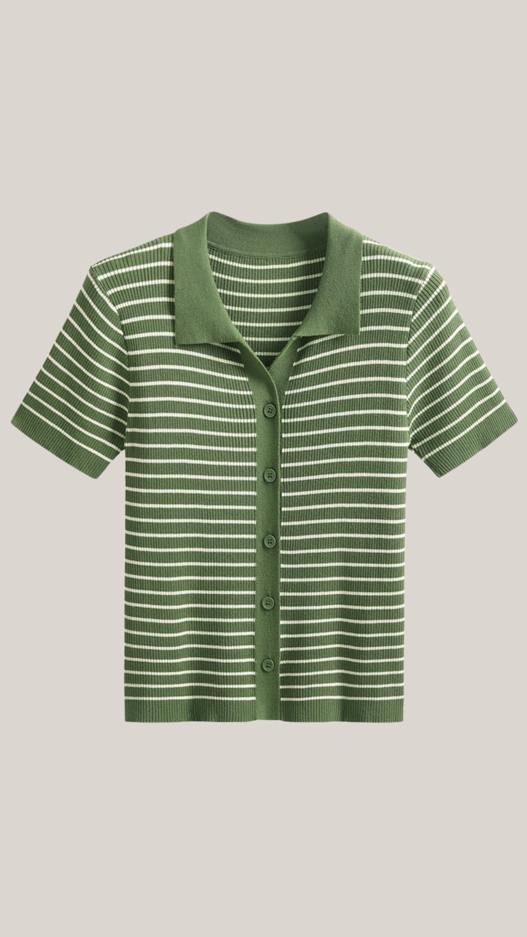 Damen-Poloshirt — Knopfleiste vorne mit Kragendesign  