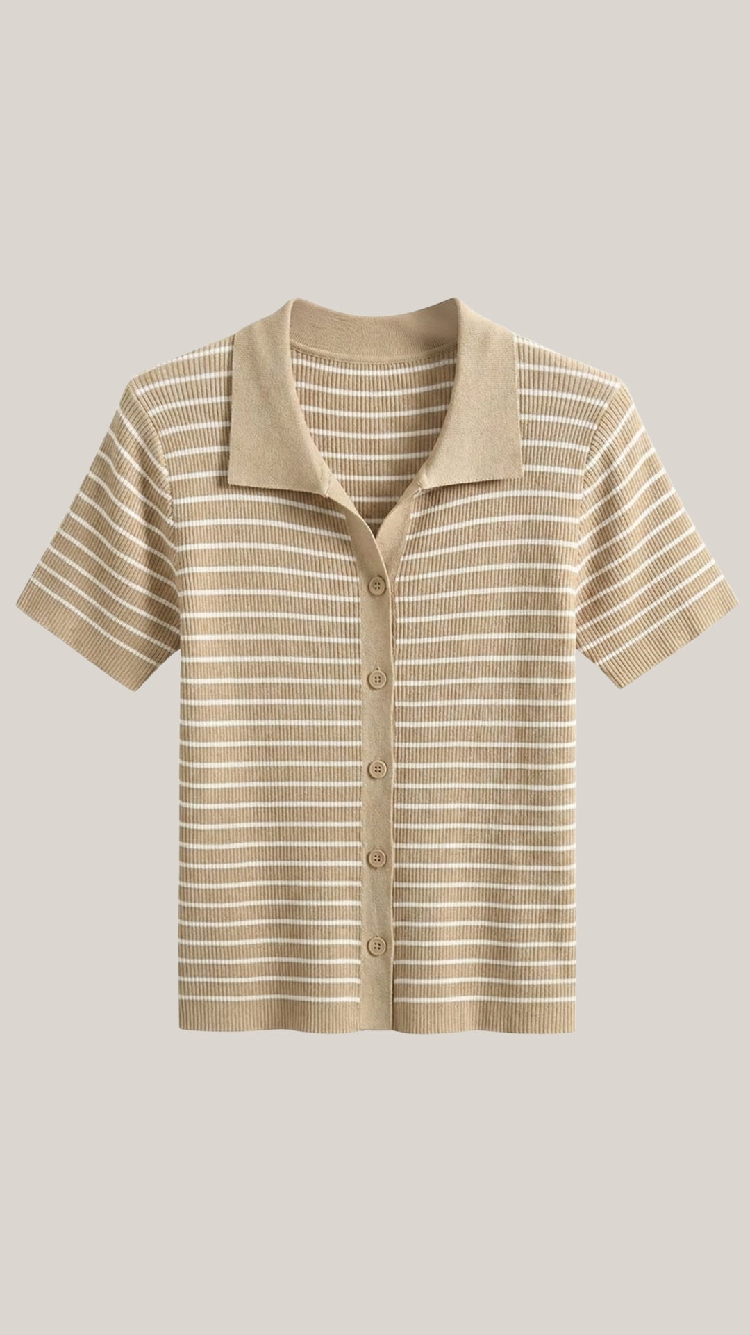Damen-Poloshirt — Knopfleiste vorne mit Kragendesign  