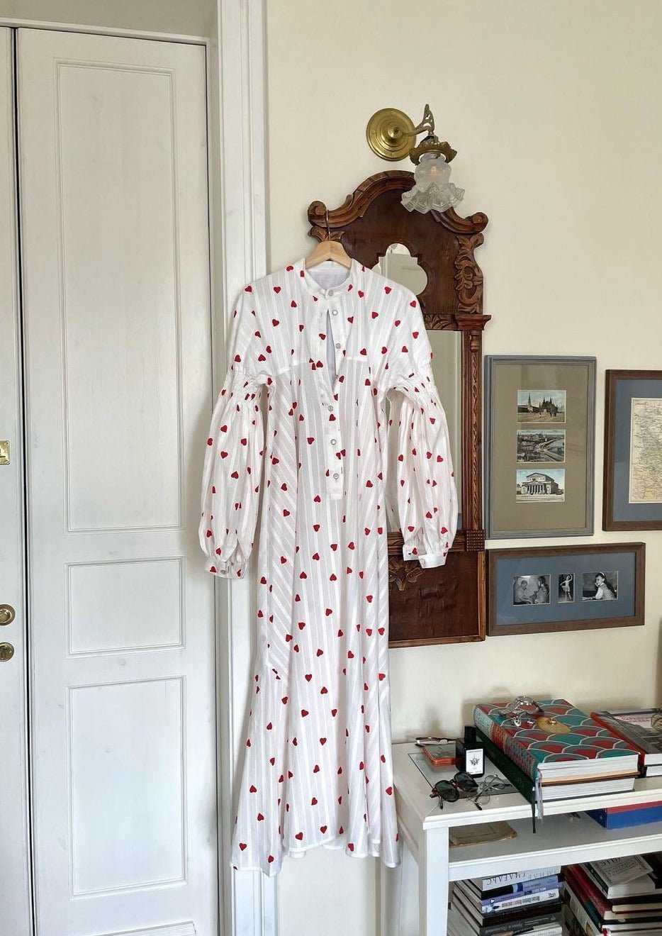 Vestito camicia donna — vestibilità oversize, lunghezza maxi, ricamato