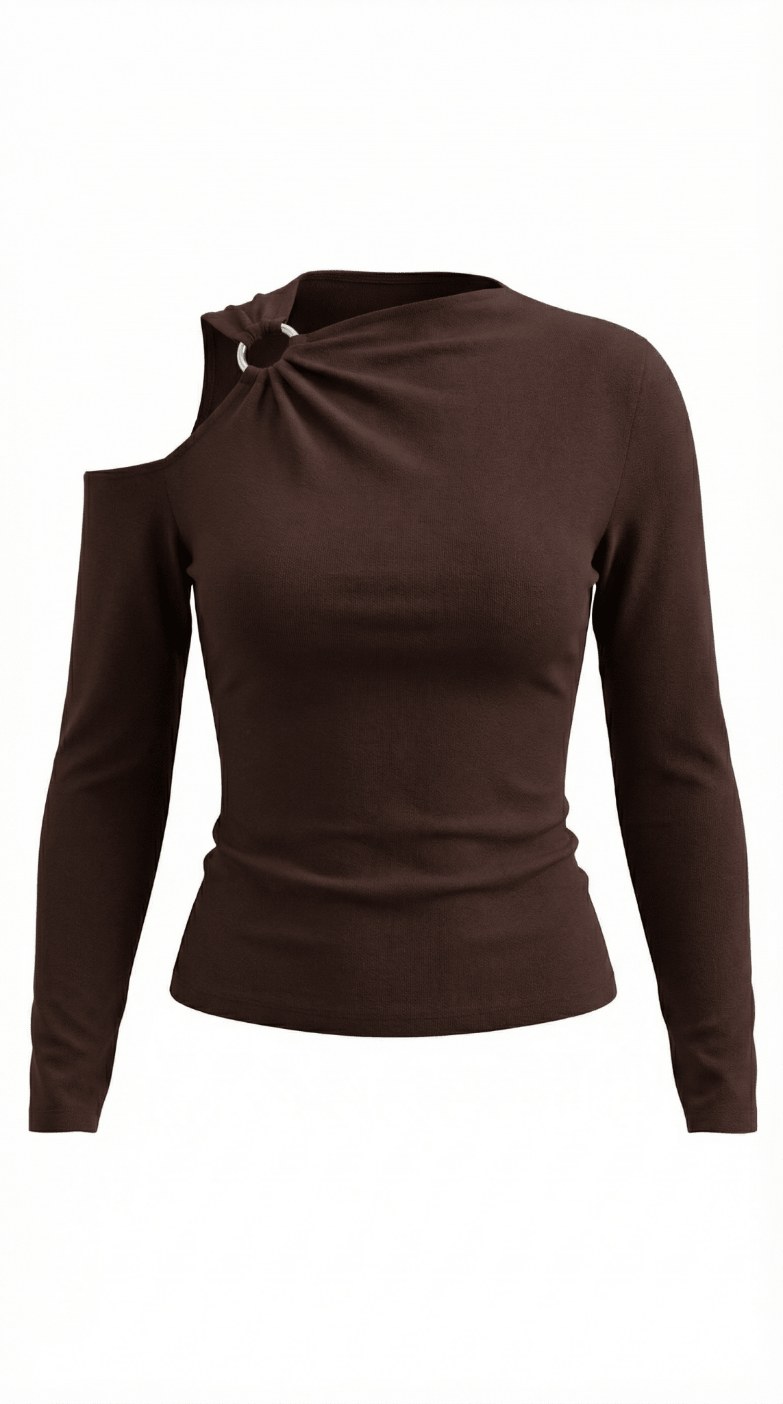 Top da donna — Senza maniche, monospalla con scollo asimmetrico