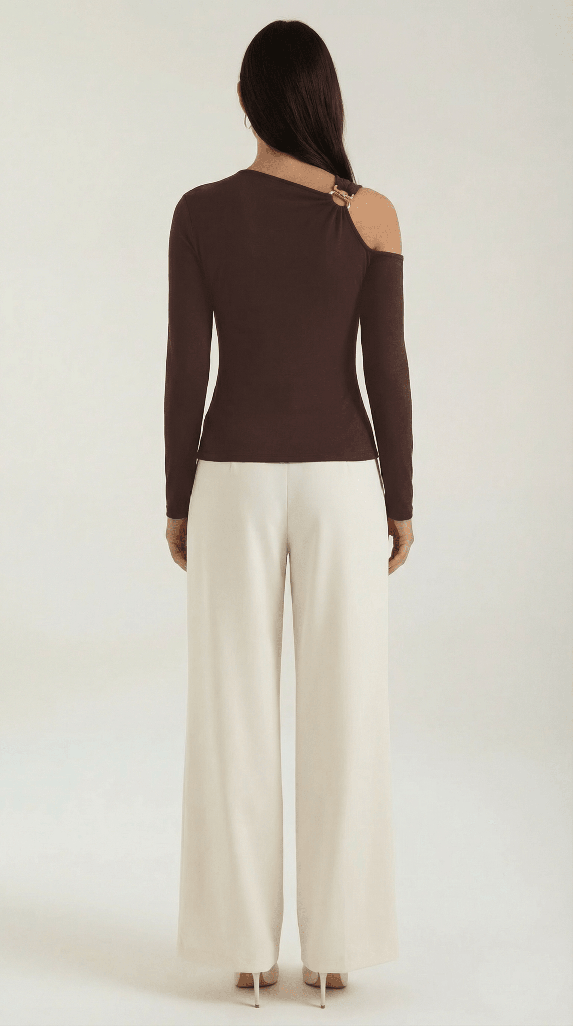 Top da donna — Senza maniche, monospalla con scollo asimmetrico