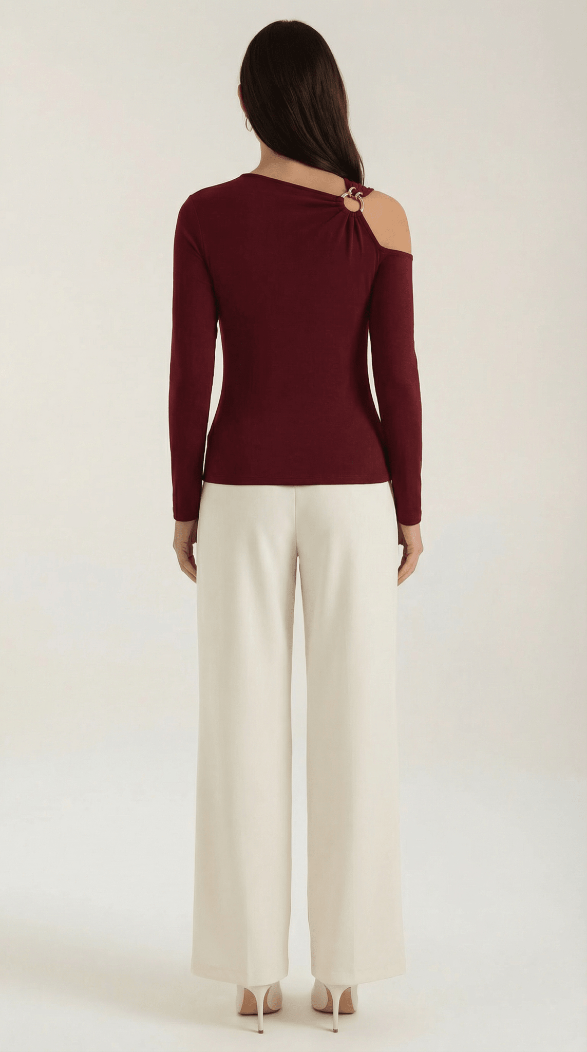 Top da donna — Senza maniche, monospalla con scollo asimmetrico